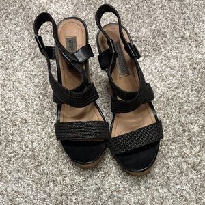 Steve Madden Black Strappy Sandals